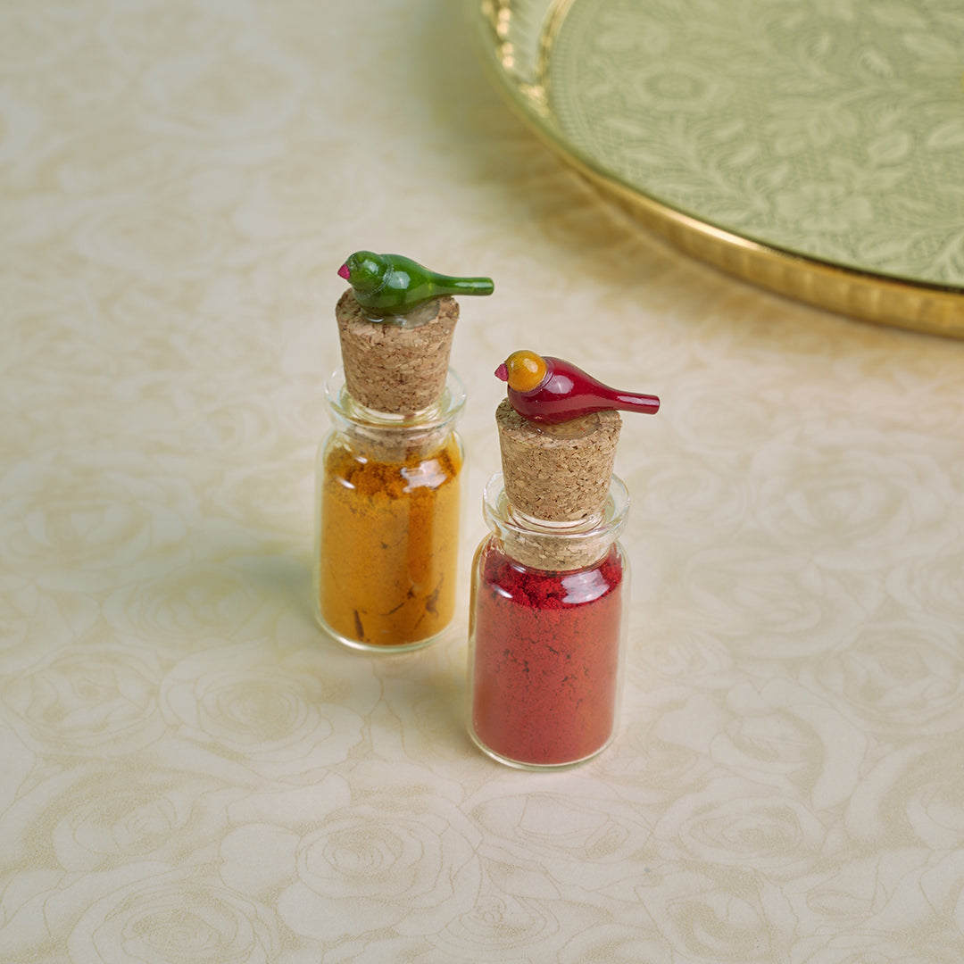 Kumkum set- Parrots Edit