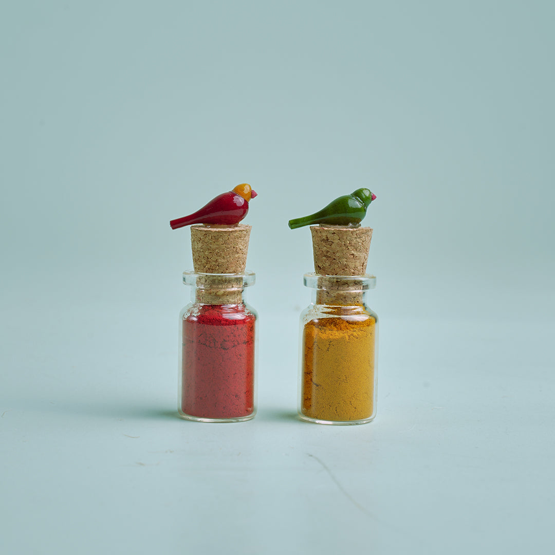 Kumkum set- Parrots Edit