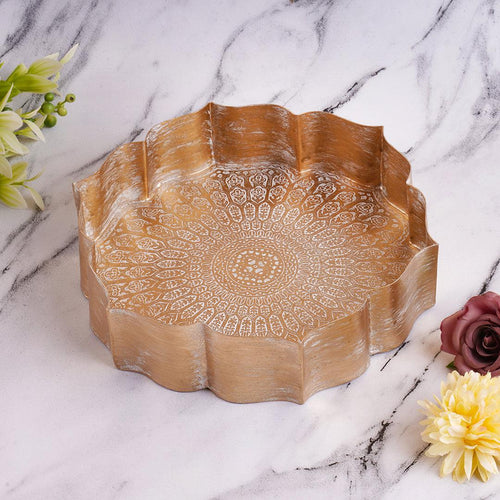 Metal Lotus Tray