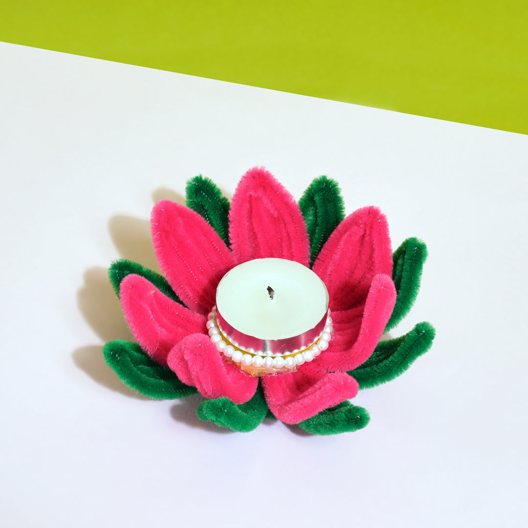 Floral Diwali Candle Holder
