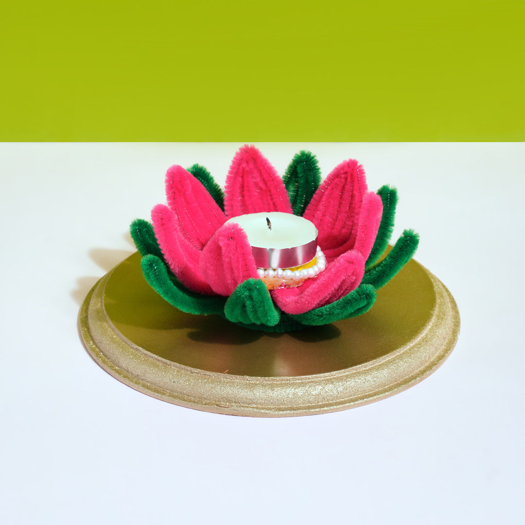 Floral Diwali Candle Holder