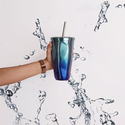 Water Flask With Straw - Tana