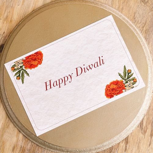 Diwali card- Marigold