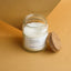 Scented candle with cork lid