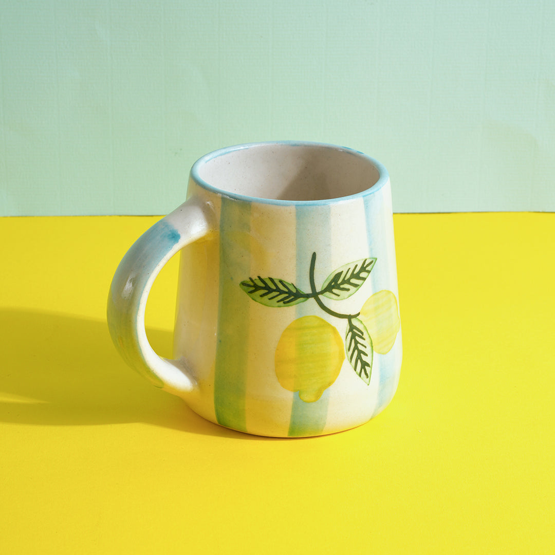 Lemon Print Ceramic Mug
