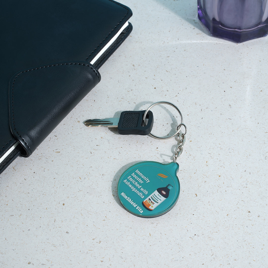Round Charm Keychain