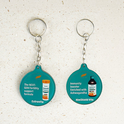Round Charm Keychain