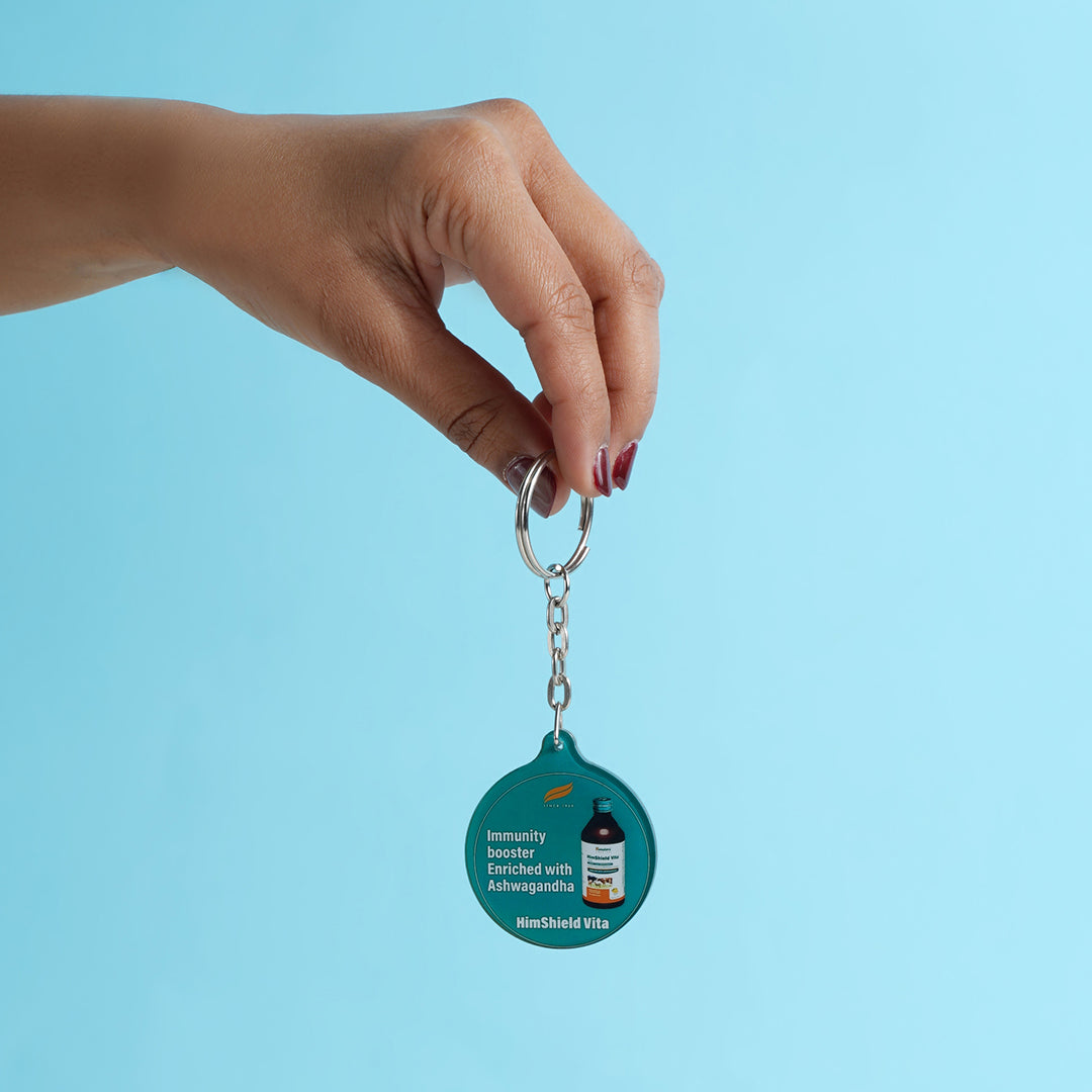 Round Charm Keychain