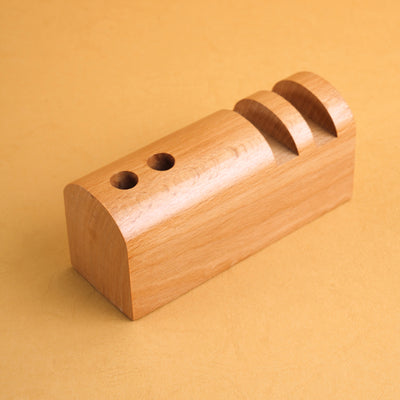 Bark Wooden Pen Stand
