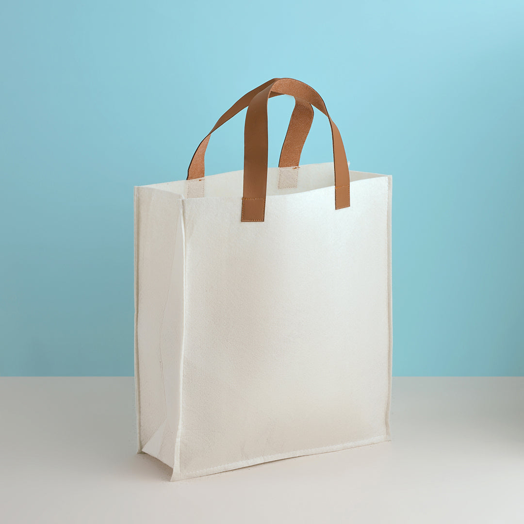 Mono White Tote Bag