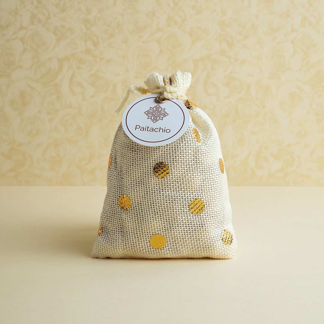 Pistachios with potli bag