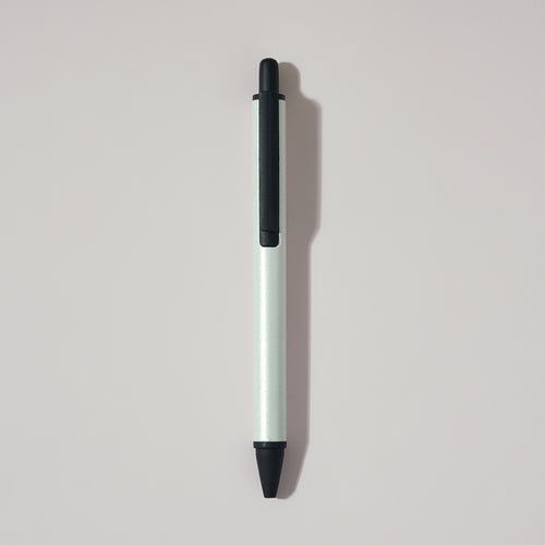 Mono Edge- White Metallic Pen