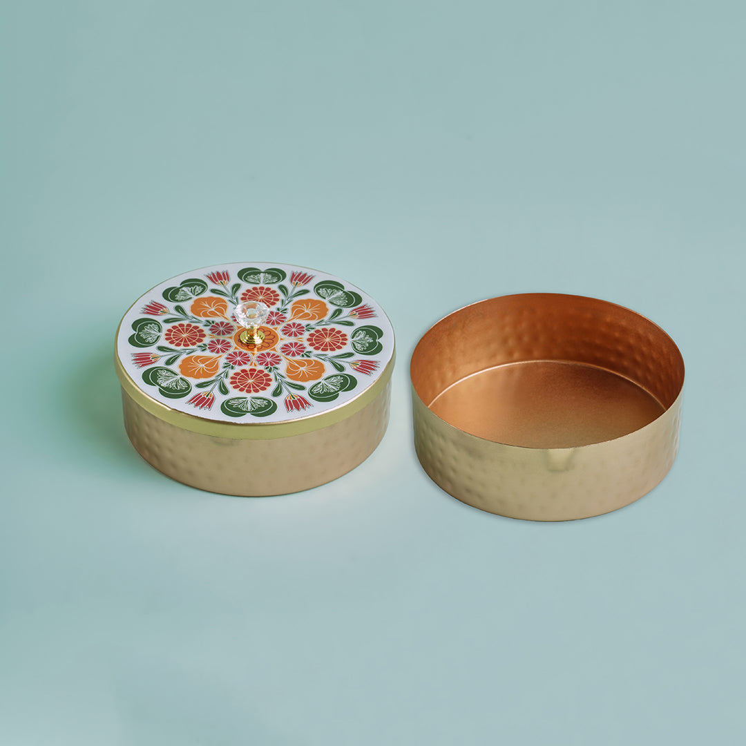 Brass box with customable print- 6”