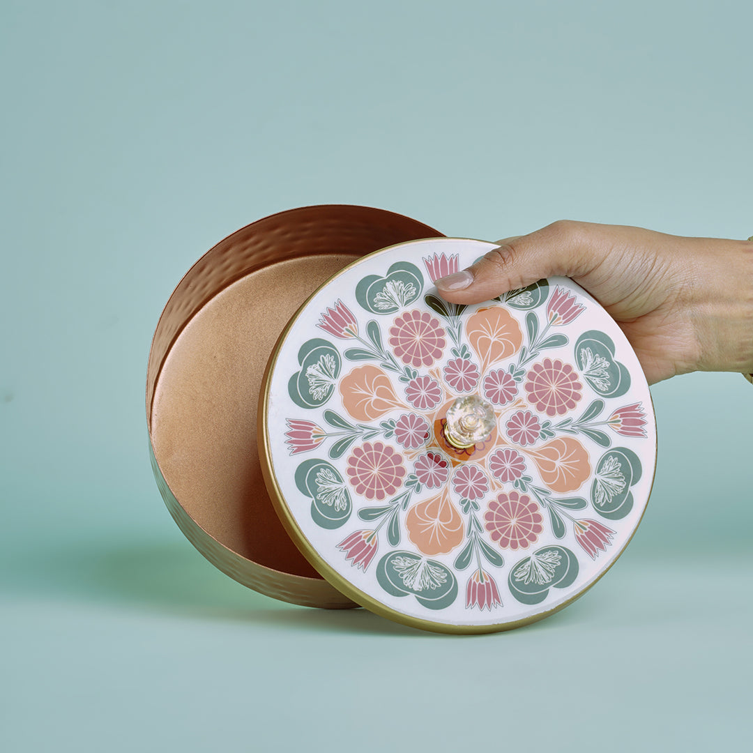 Brass box with customable print- 6”