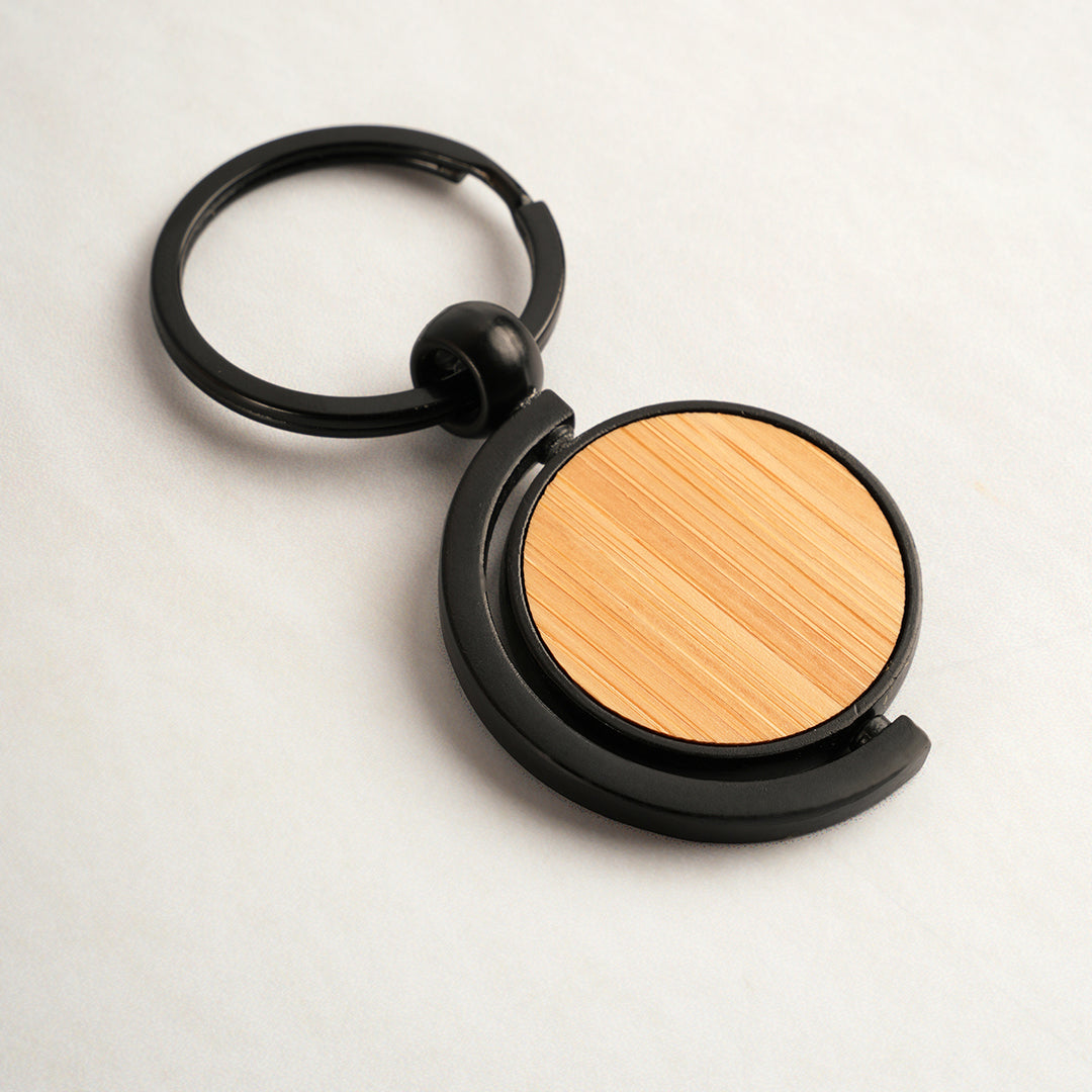 Aege bamboo spin Keychain