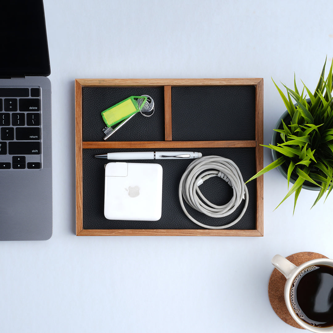 Eura Wooden Desk Organizer
