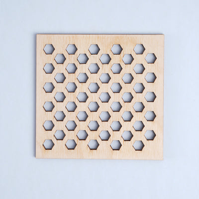 Honeycomb Wooden Coaster