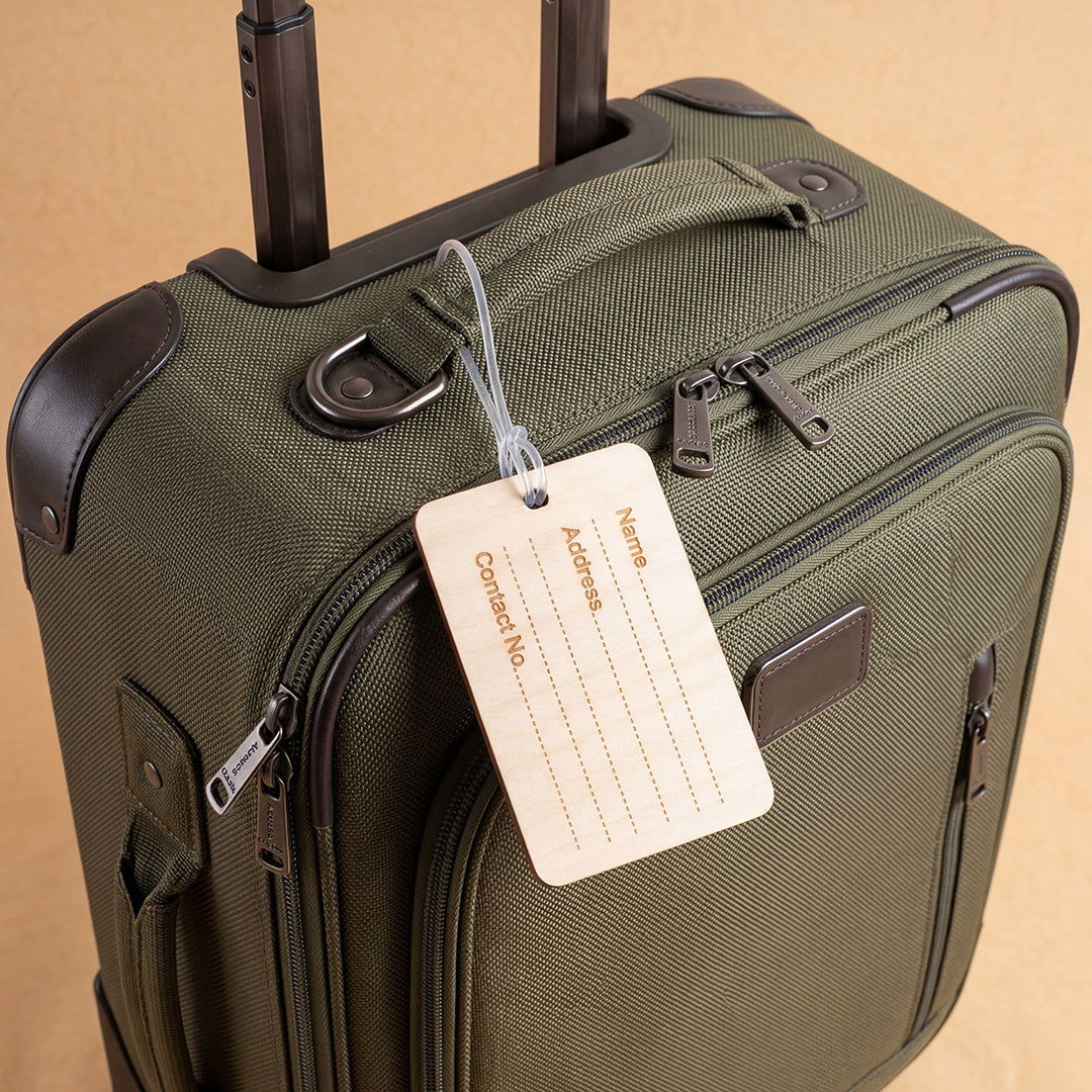 Lona Wooden Luggage Tag