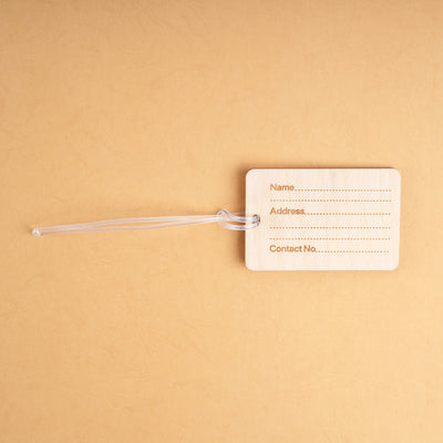 Lona Wooden Luggage Tag