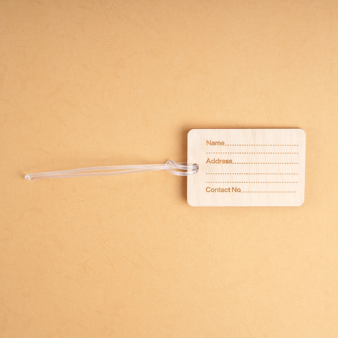 Lona Wooden Luggage Tag