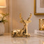 Brass Statue Noble Deer