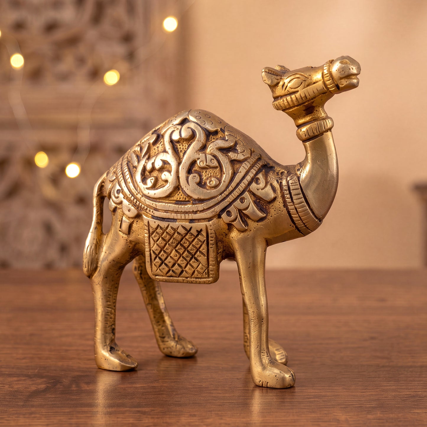 Brass Statue Royal Camel