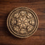 Brass Round Chowki Lotus