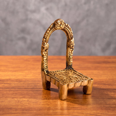 Brass Singasan Deity Throne