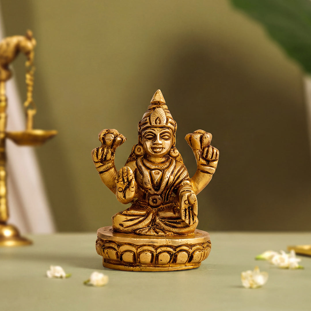 Brass Idol Lakshmi Grace