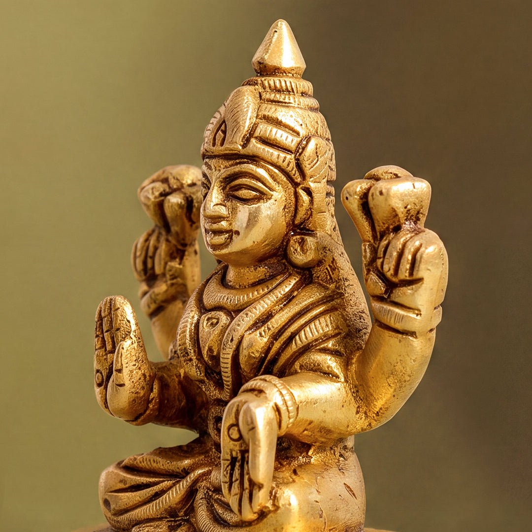 Brass Idol Lakshmi Grace