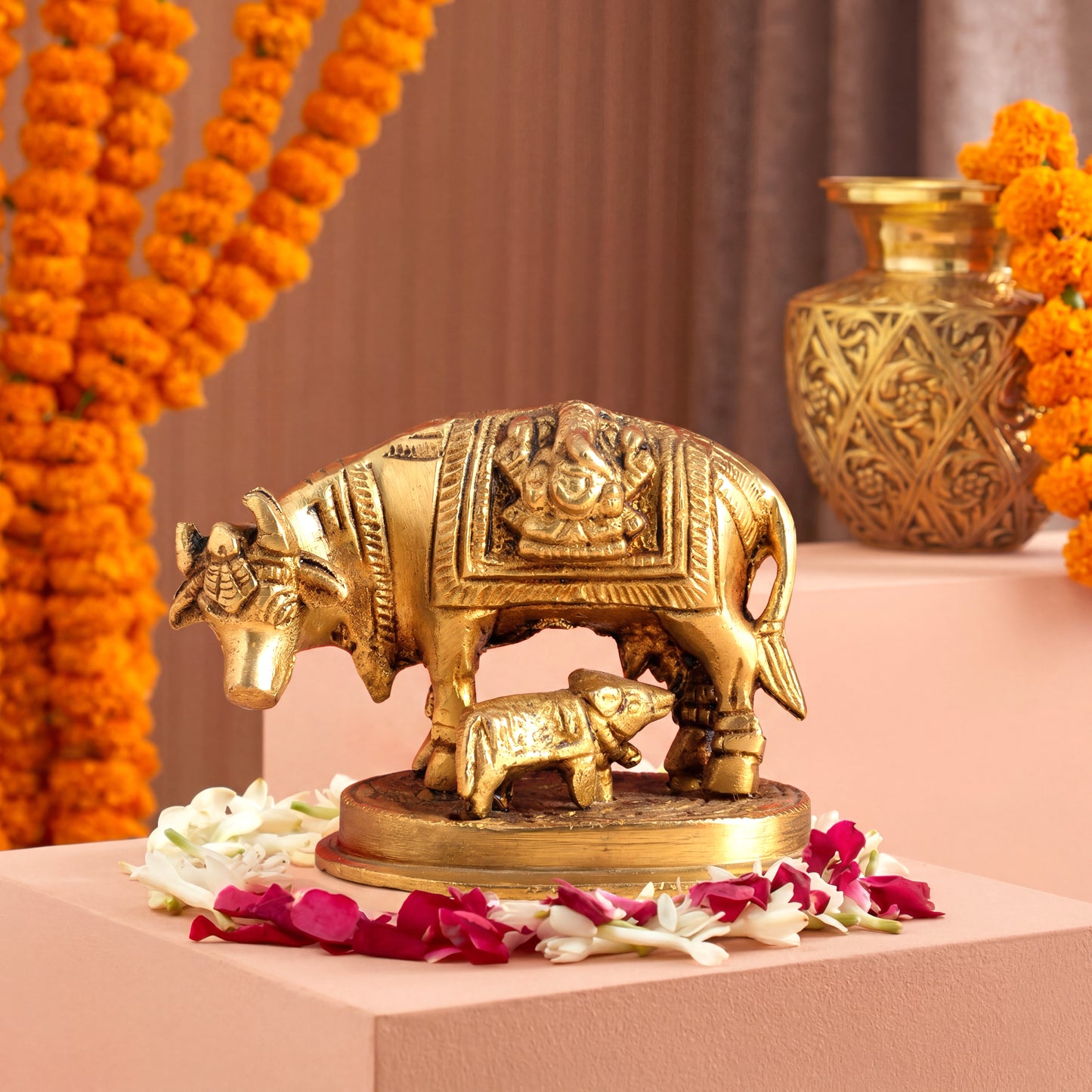 Brass Idol Kamadhenu statue