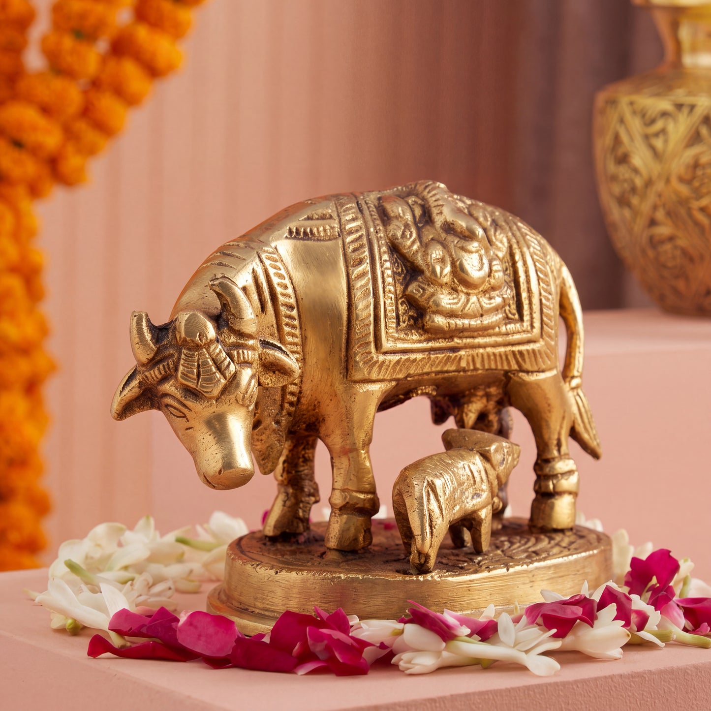 Brass Idol Kamadhenu statue