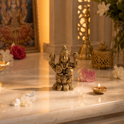Brass Idol Lakshmi Divine
