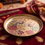 Brass Tray Peacock Motif