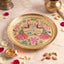 Brass Tray Peacock Motif