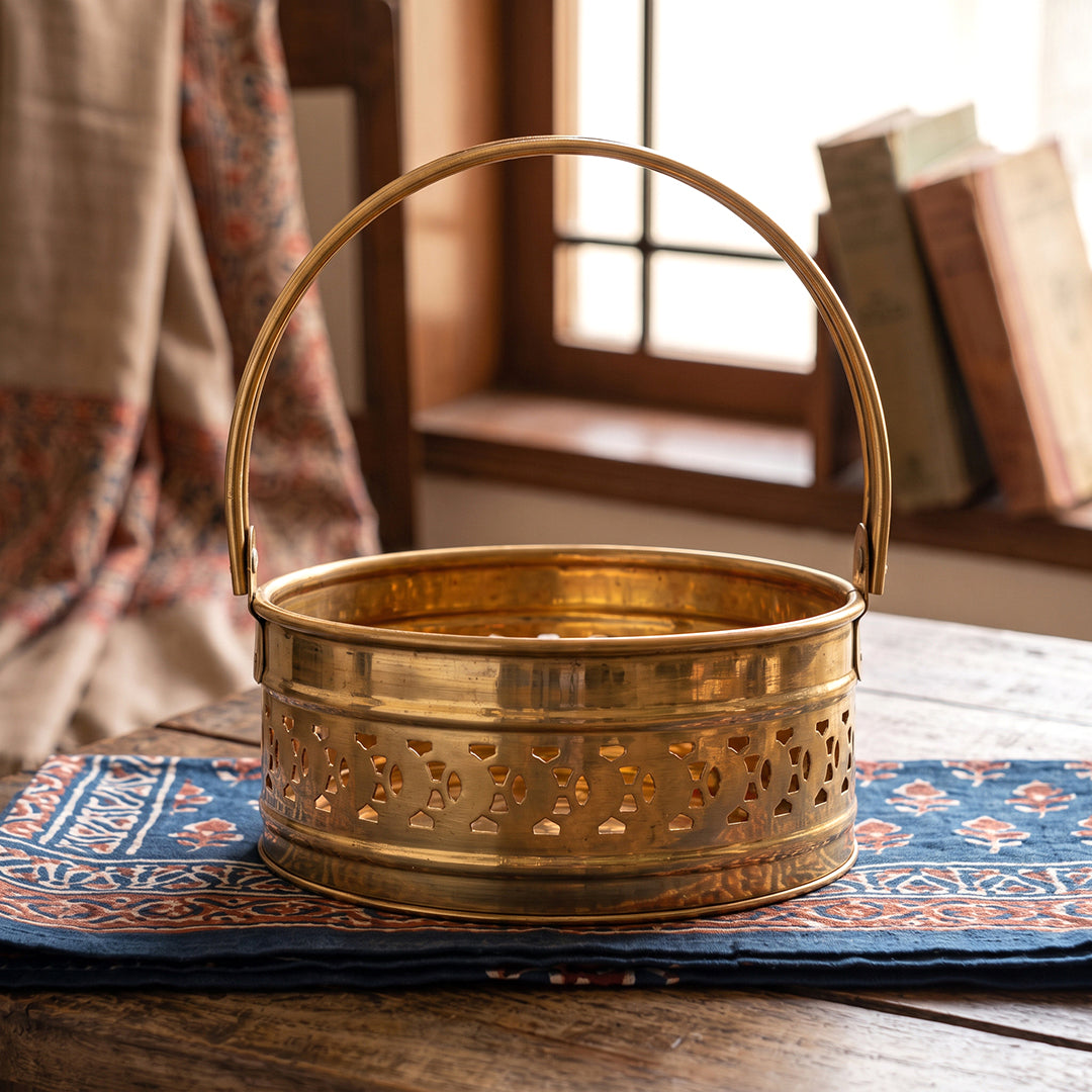 Brass Basket Festive Offering