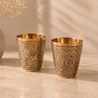 Brass Glass Embossed Artistry