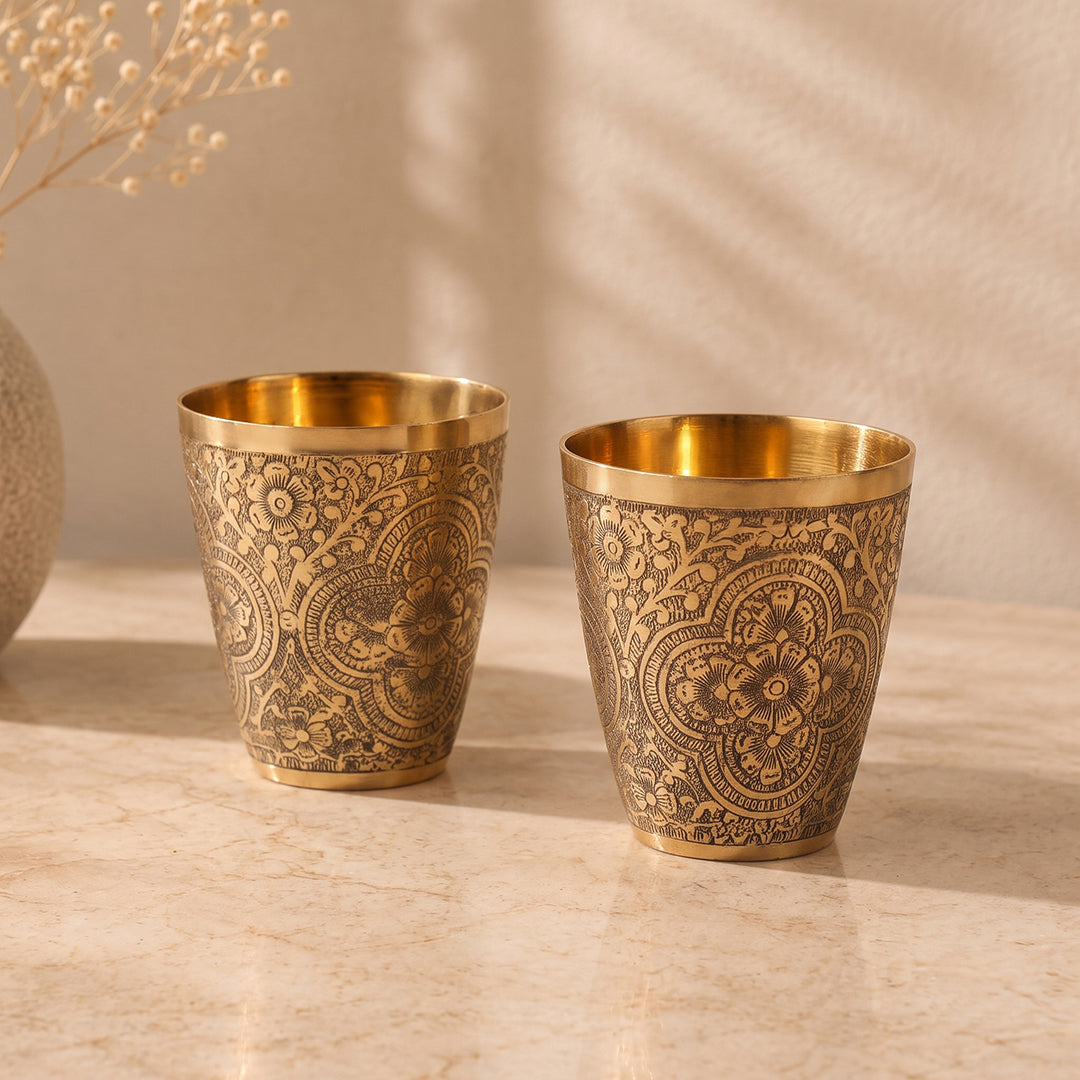 Brass Glass Embossed Artistry