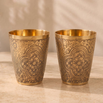 Brass Glass Embossed Artistry