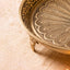 Brass Thali Peacock Engraved