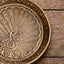 Brass Thali Peacock Engraved