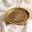 Brass Thali Peacock Engraved