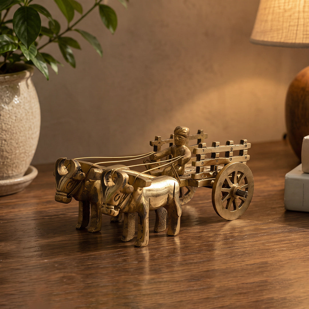 Brass Decor Bullock Cart