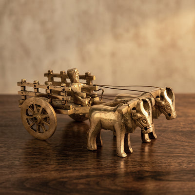 Brass Decor Bullock Cart