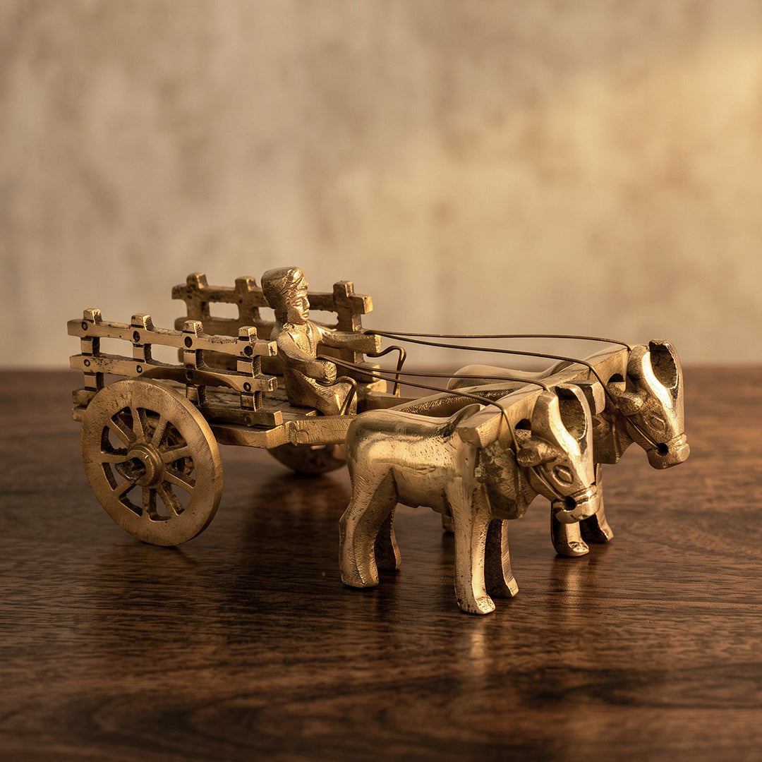 Brass Decor Bullock Cart