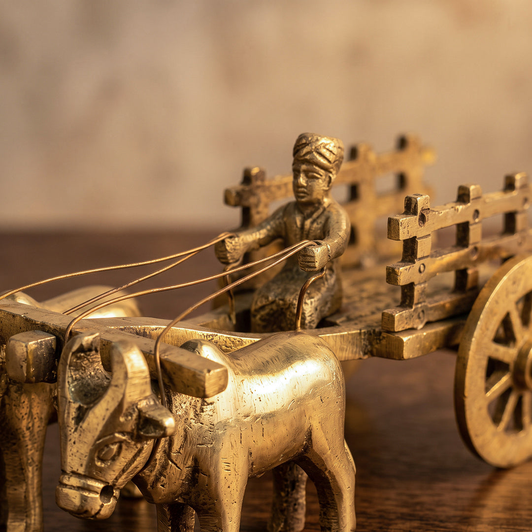 Brass Decor Bullock Cart