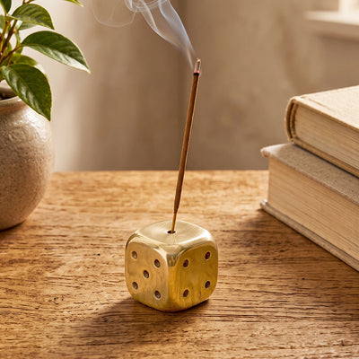 Brass Dice Agarbatti Stand