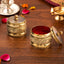 Brass Kumkum Box Glass Lid