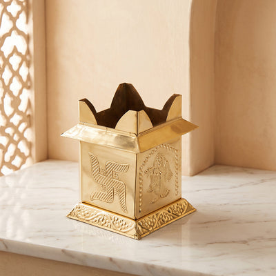 Brass Plant Pot Sacred Tulsi
