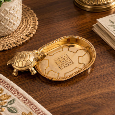 Brass Decor Auspicious Tortoise